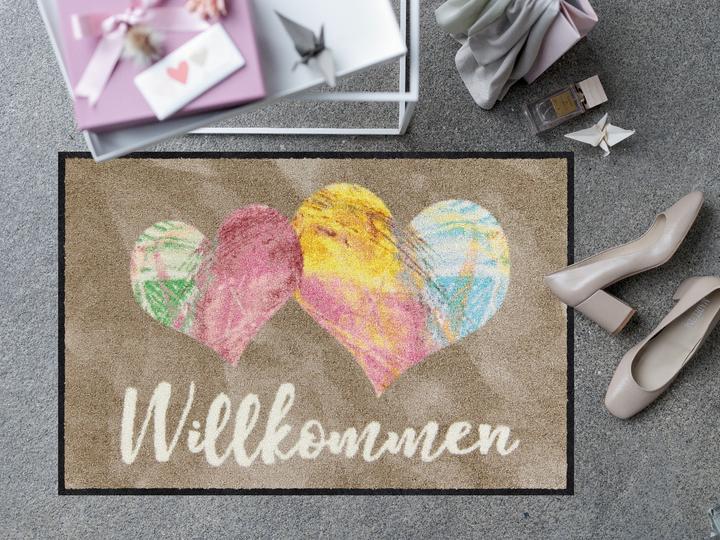 Image du produit Salonloewe Paillasson Art du coeur 50 cm x 75 cm (50 x 75 cm)