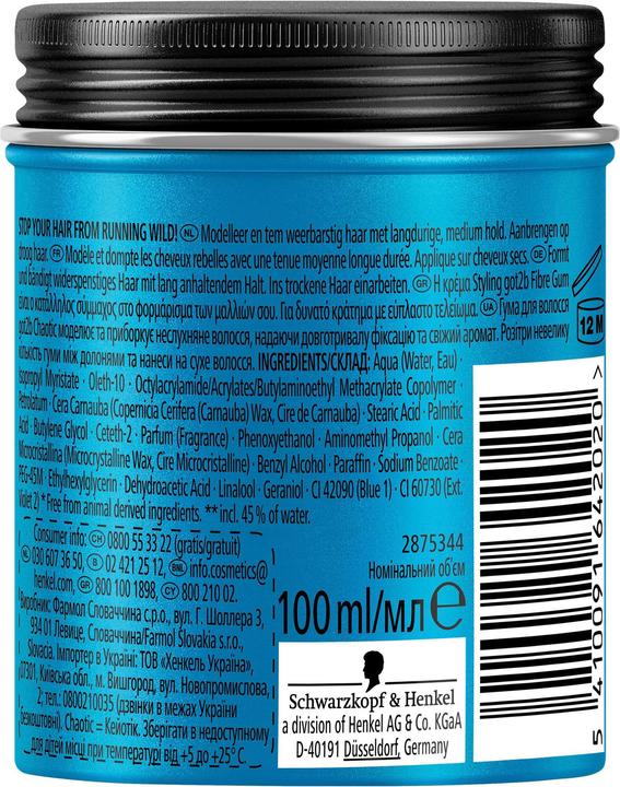 Actual product image Got2b Fibre Gum Chaotic (Hair wax, 100 ml)