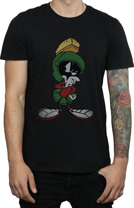Image du produit Looney Tunes Mens Marvin The Martian Pose Cotton T-shirt (XL)