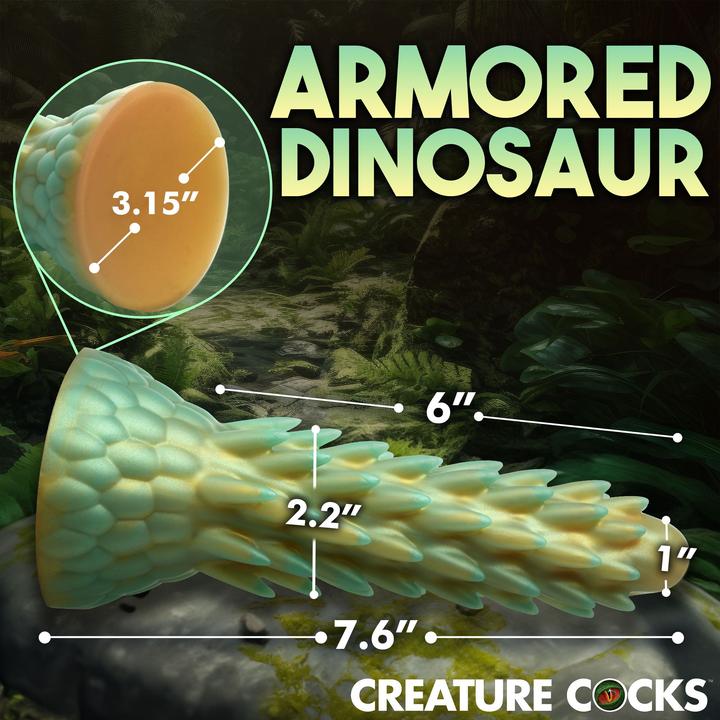Produktbild Creature Cocks Stegosaurus - Spiky Reptile Silicone Dildo
