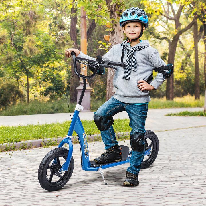 Image du produit Homcom Trottinette Antidérapante, support de vélo en métal pour le stationnement