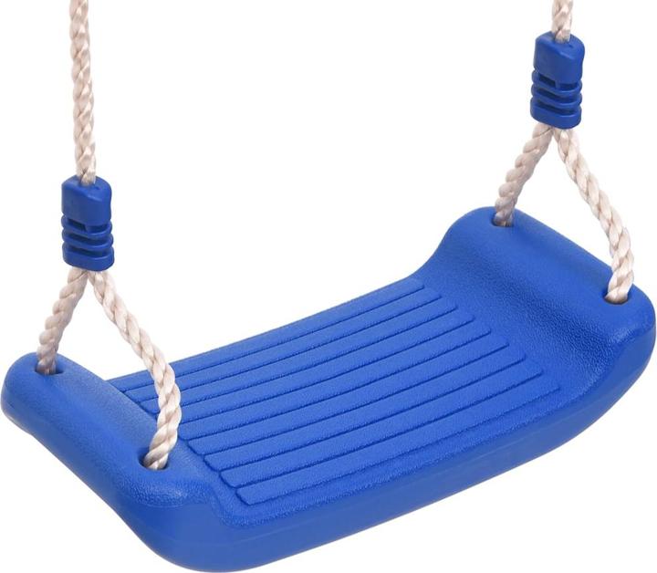 Produktbild VidaXL Schaukelsitze 2 Stk. mit Klettersteinen Blau Polyethene