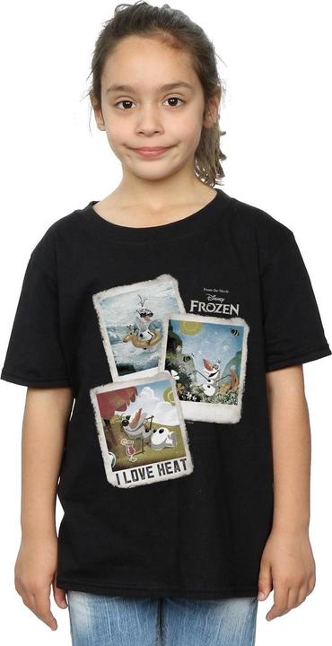 Image du produit Disney Frozen T-shirt en coton Olaf Polaroid pour filles (152, 158)