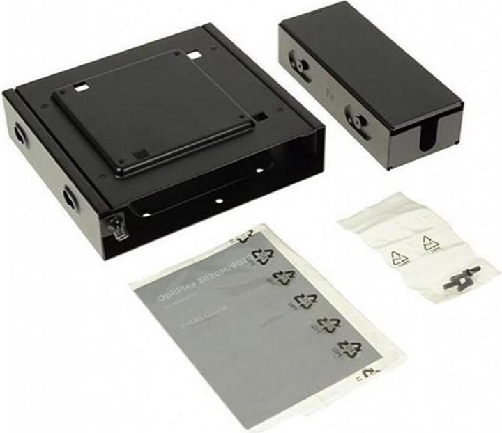 Produktbild Dell Dualer VESA-Montageständer mit Adapterbox, Kundenkit OptiPlex Micro Black (Tisch)