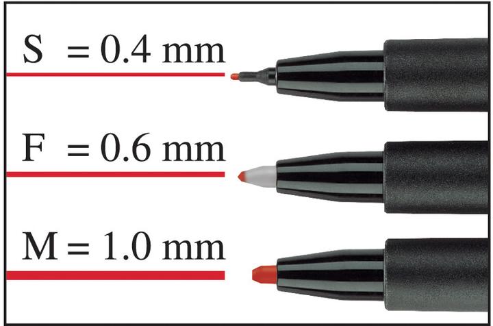 Immagine prodotto Faber-Castell Penna basculante Multimark Permanente (Rosso, 0.40 mm, 1 x)