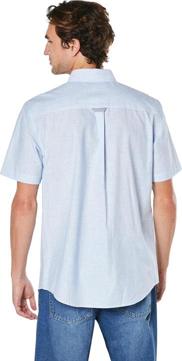 Actual product image Universal Textiles Mens Slub Poplin Short-Sleeved Shirt (L)