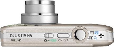 Actual product image Canon IXUS 115 HS, 12MP, 4x zoom, FullHD movies, silver (1/2,3'')
