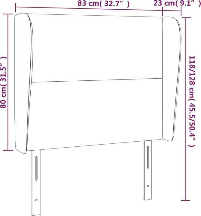 Actual product image VidaXL Pranav (83 x 23 x 128 cm)