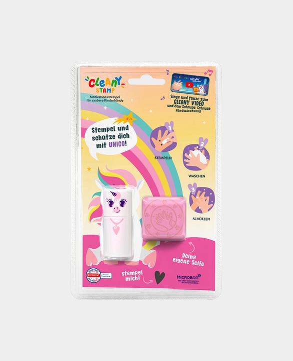 Immagine prodotto Colop Motivo Timbro + sapone per le mani Cleany UNICO Lion, bianco