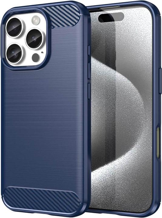 Actual product image Cover-Discount iPhone 16 Pro - Metal Carbon Look Case (Apple iPhone 16 Pro)