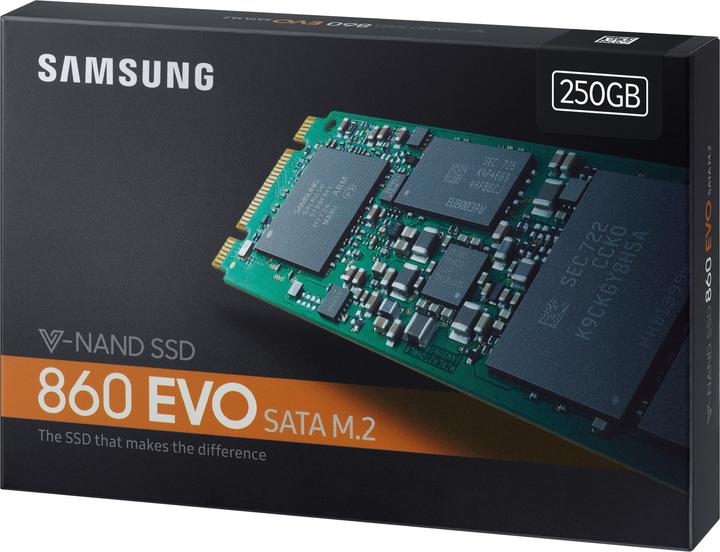 Actual product image Samsung 860 Evo (250 GB, M.2 2280)