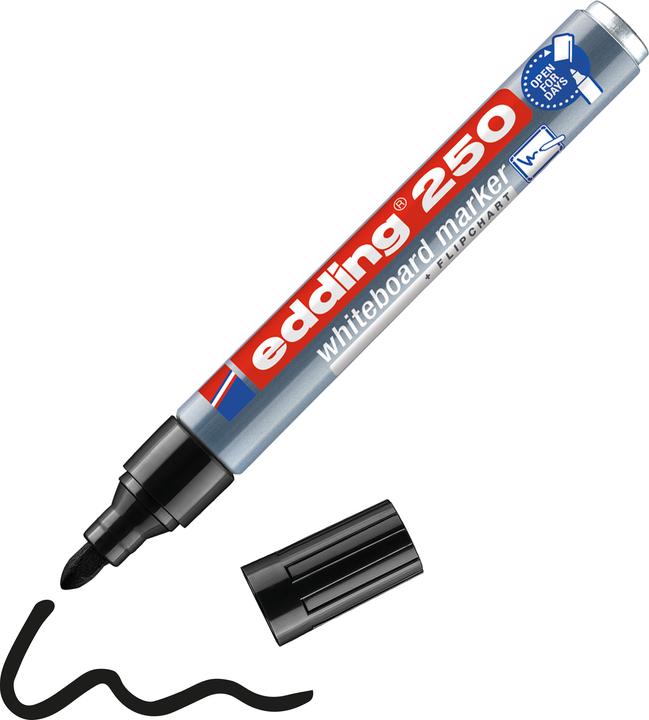 Actual product image Edding 250 (Black, 3 mm, 1 x)