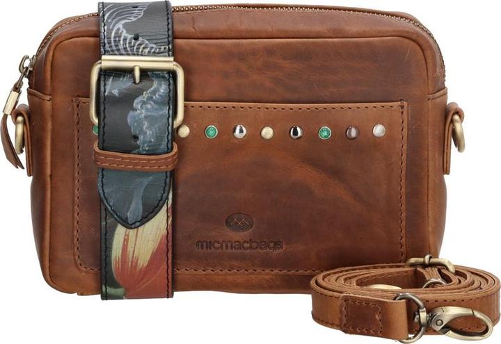 Produktbild Micmacbags Hide & Stitches Meisterwerk Umhängetasche - Cognac - 100% Leder