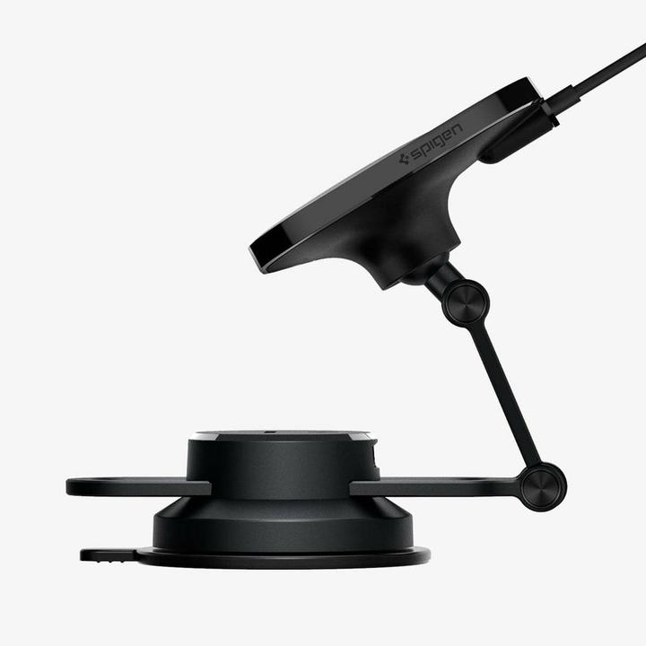 Actual product image Spigen car mount with charger ITM35W Onetap Pro 3 Magnetic Magsafe Dashboard Car Mount Wireless Char (15 W)