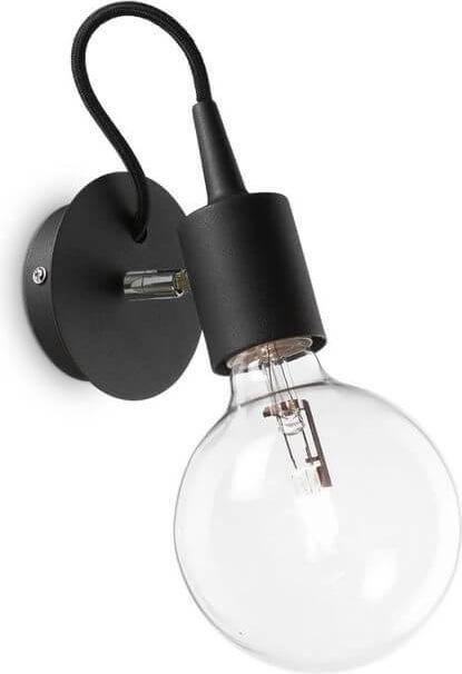 Actual product image Ideal lux EDISON wall light E27 dimmable black 148908 (E27)