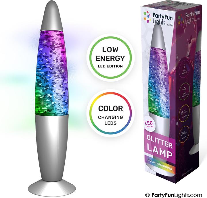 Actual product image PartyFun Lights Party Fun Lights - Glitter lamp - Multicoloured - 34 cm (605401)