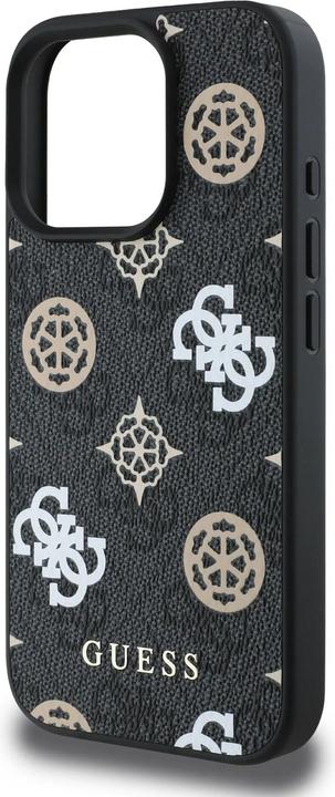 Actual product image Guess PU 4G Design Hard Case With Peony (Apple iPhone 16 Pro Max)