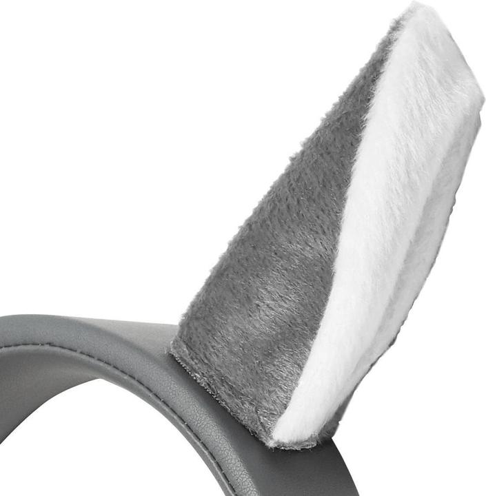 Immagine prodotto Nedis Cuffie on-ear con cavo Cuffie on-ear con cavo da 3,5 mm Lunghezza cavo: 1,20 m 85 dB Grigio Grigio (Cablato)