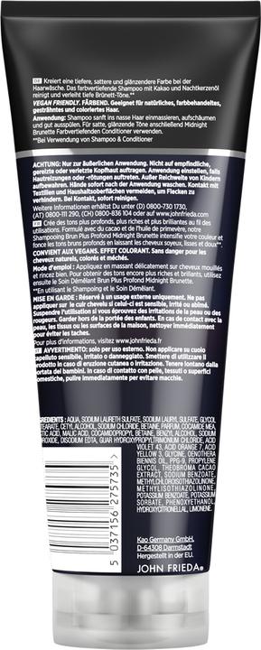 Actual product image John Frieda Midnight Brunette (250 ml, Liquid shampoo)