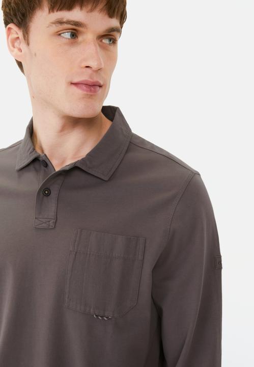 Produktbild Camel Active Langarm Poloshirt aus reiner Baumwolle (M)