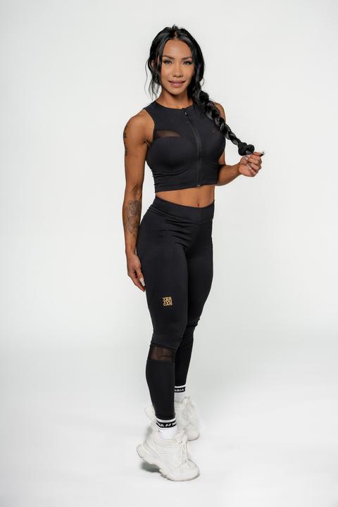 Immagine prodotto Nebbia Top push-up a compressione da donna Intense Mesh 842 nero (M)