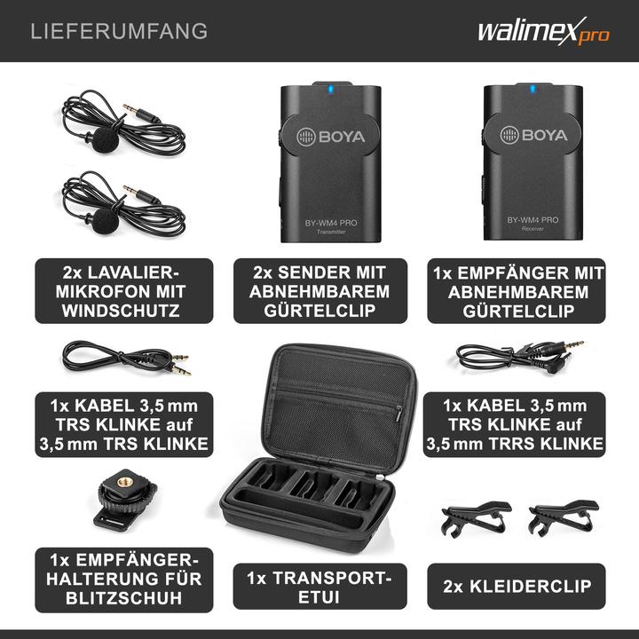 Produktbild Walimex pro pro Boya WM4 Pro K-2 Mikrofon 3er Set