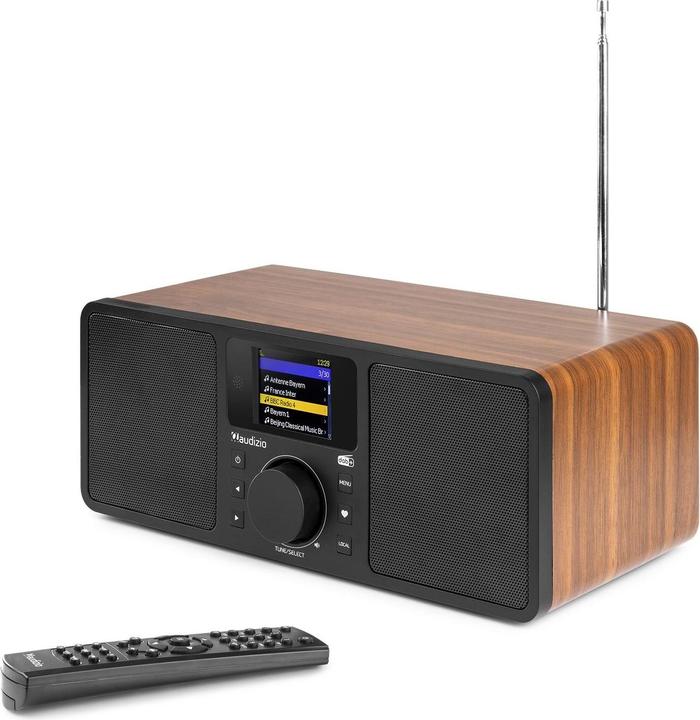 Actual product image Audizio Internet Radio Rome Brown (Web radio, FM, DAB+, Bluetooth)