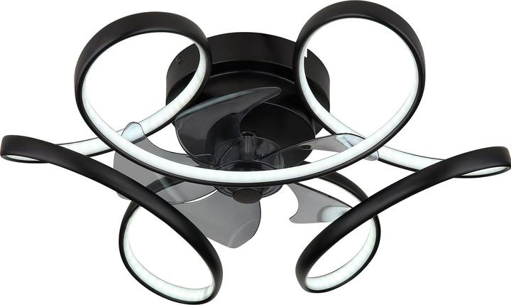 Immagine prodotto Globo Ventilatore da soffitto Leonhard nero LED