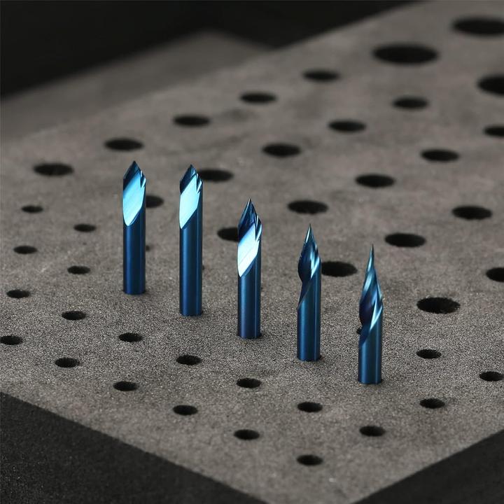Actual product image Genmitsu 5 Stück V-Nut-CNC-Fräser VG05B