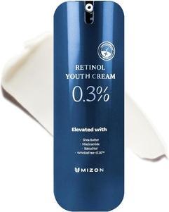 Image du produit Mizon Retinol Youth 0.3% Retinol Cream with Wrinkle Care Beurre de karité Peptides Niacinamide Bakuchiol (Crème de jour)