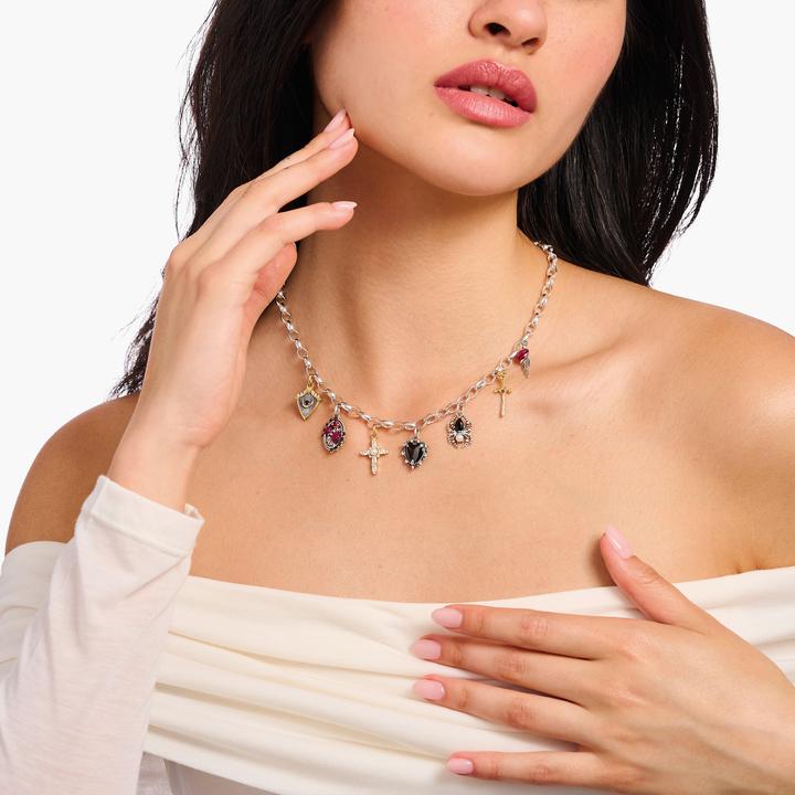Produktbild Thomas Sabo Kette mit Anhängern True Romance (925er Silber, Emaille, 45 cm)