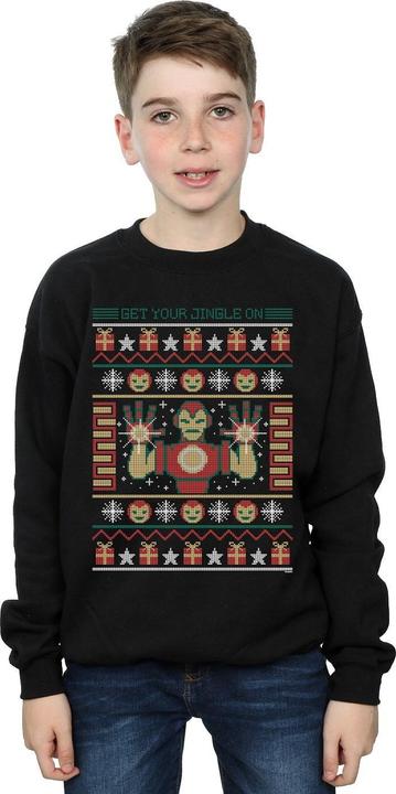 Produktbild Iron Man Get Your Jingle On Fair Isle Sweatshirt Jungen (140, 146)