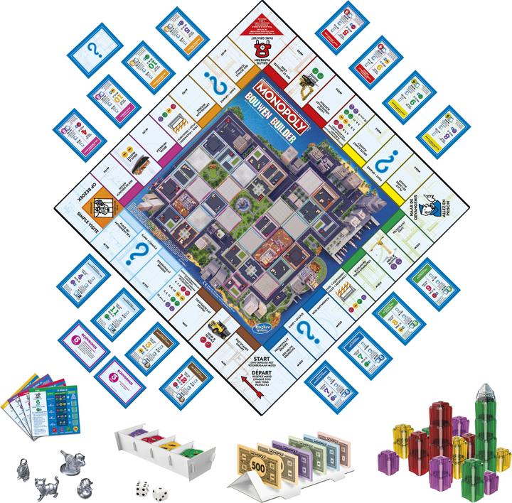 Produktbild Hasbro Gaming Monopoly Bauen - Belgische Edition Brettspiel Strategiespiel Familienspiel Spiele für Kinder Tolles (Französisch, Niederländisch)