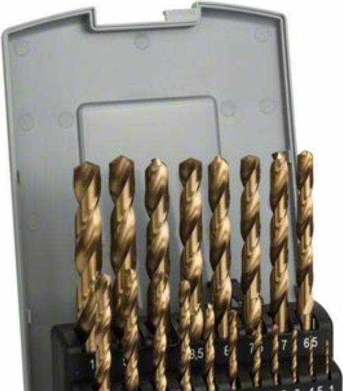 Produktbild Bosch Professional Zubehör Metallbohrer-Set HSS-TiN, ProBox, 19-teilig (6 mm, 1 mm, 6.5 mm, 5.5 mm, 10 mm, 1.5 mm, 7 mm, 3 mm, 5 mm, 8.5 mm, 8 mm, 2.5 mm, 9 mm, 3.5 mm, 4.5 mm, 2 mm, 7.5 mm, 9.5 mm, 4 mm)