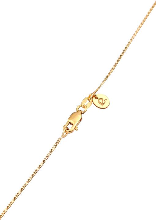 Actual product image Elli Gemstone necklace (Quartz, 925 Sterling silver gold-plated, 45 cm)