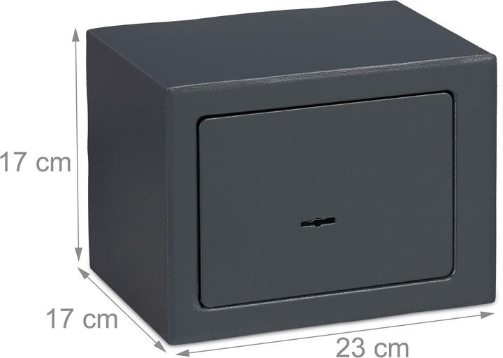 Actual product image Relaxdays Home Safe With Keys, Double-Bit Lock