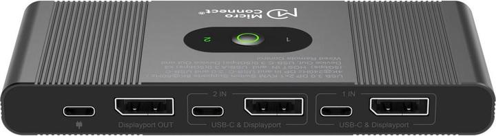 Actual product image MicroConnect Displayport & USB 2 to 1 way