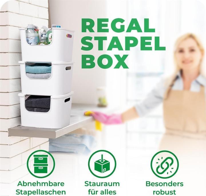 Produktbild Novaliv 2x Aufbewahrungsbox Bad Organizer Kleiderschrank Schubladen Ordnungssystem Weiss Wohnmobil Sc