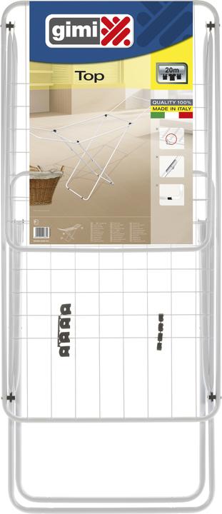 Image du produit Gimi Corde à linge supérieure avec rabats Blanc (20 m)