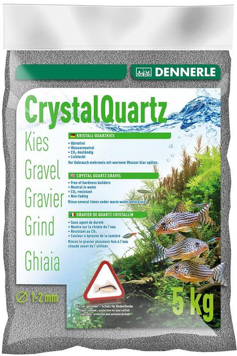 Produktbild Dennerle Kristall-Quarzkies schiefergrau, 5 kg (Dekoration, sonstige Bauten)