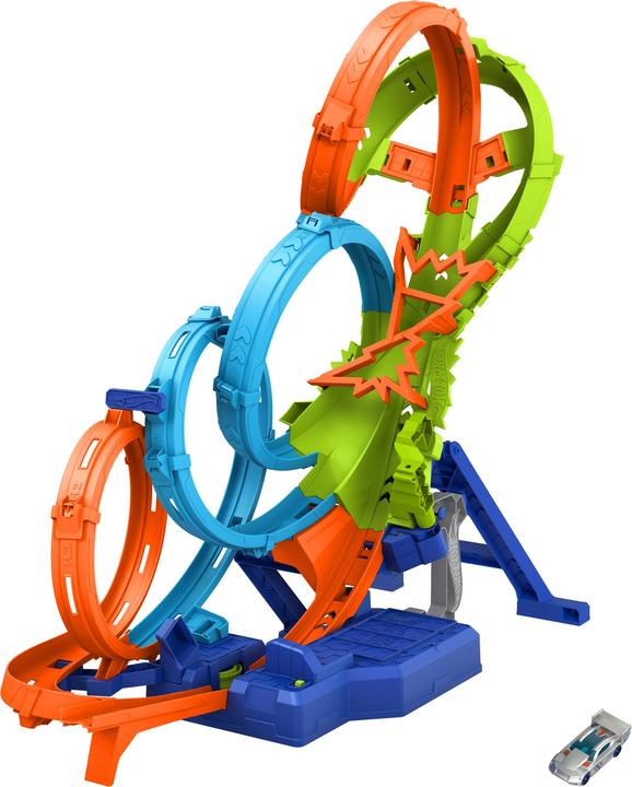 Actual product image Hot Wheels Action 4 Loopings Crash Danger