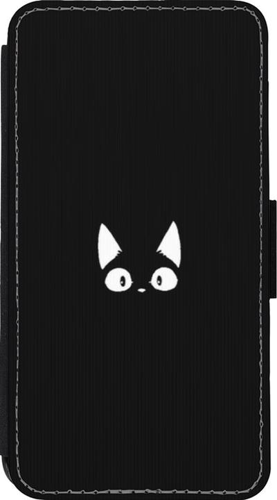 Image du produit PhoneLook Coque Wallet noir Funny cat on black (Apple iPhone 13 mini)