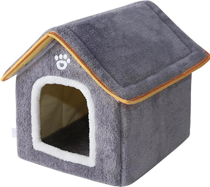 Immagine prodotto Kerbl 81341 Casetta per gatti Paola Eco, aspetto mediterraneo, plastica riciclata, grigio-verde-marrone (Gatto)