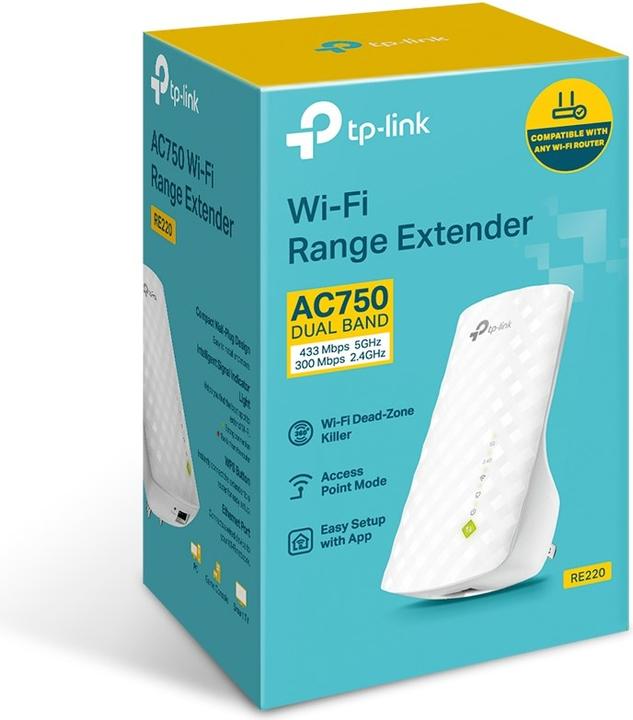 Produktbild TP-Link RE220 (433 Mbit/s, 300 Mbit/s)