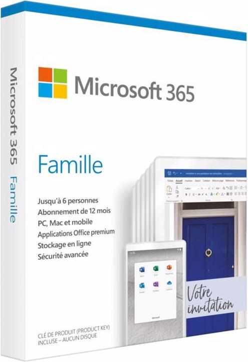 Image du produit Microsoft DUPLIKAT 365 Family (français) (6 Utilisateur, 12 mois)