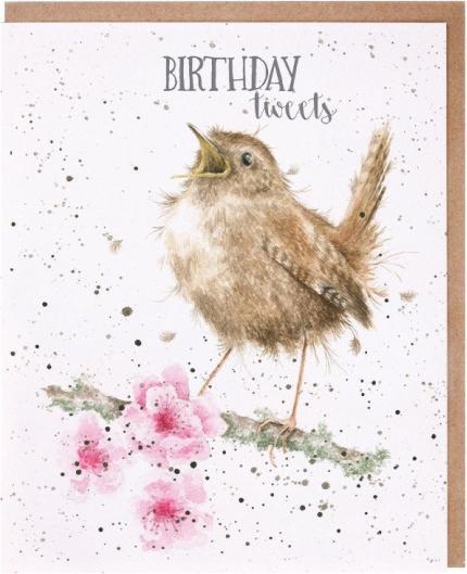 Produktbild Wrendale Design Geburtstagskarte - Vogel BIRTHDAY TWEETS Wrendale Designs (1 Stk.)