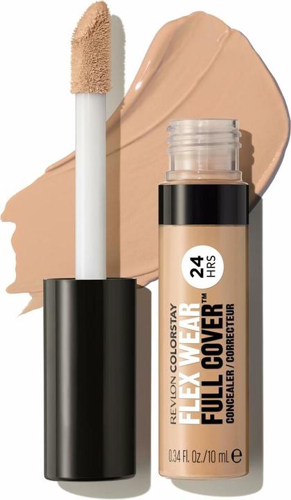 Revlon ColorStay Flex Wear Full Cover Non-Creasing Concealer mit Hyaluronsäure und Vitamin E 0.34 (Nº 50 Medium Deep)