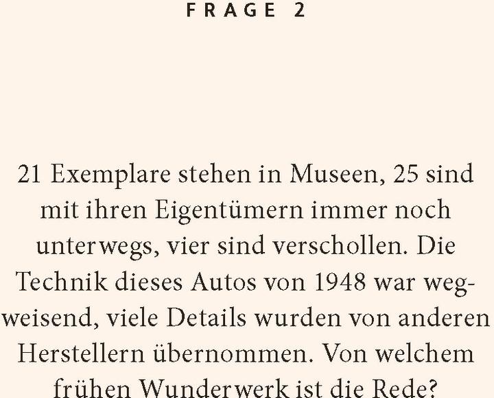 Nutritional values and ingredients Fischer:Automobile quiz (German)