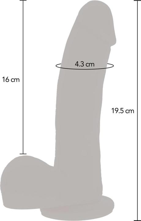 Actual product image ToyJoy Get Real Magnetic Pulse Trusting Dildo RC