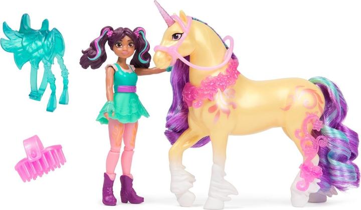 Image du produit Unicorn Academy - Ava et licorne Leaf (avec vraie crinière et queue et brosse)